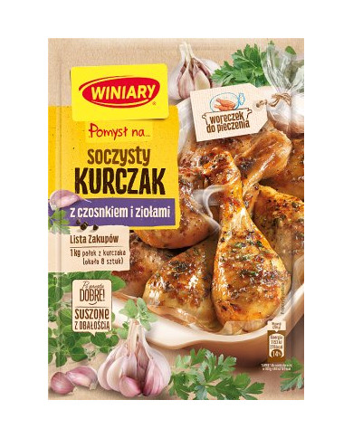 Winiary Nápad na... Šťavnaté kuře s česnekem a bylinkami