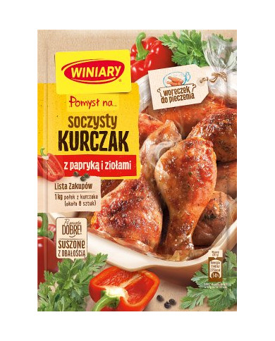 Winiary Nápad pro... Šťavnaté kuře s paprikou a bylinkami