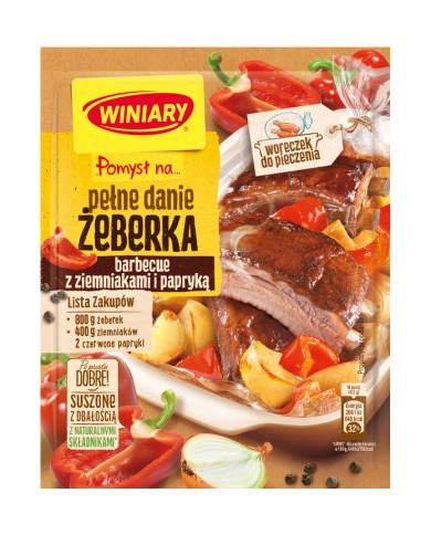 Winiary Nápad pro... Plný chod Grilovaná žebra s brambory a paprikou