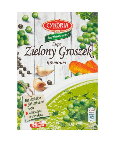 Cykoria Zupa zielony groszek kremowa