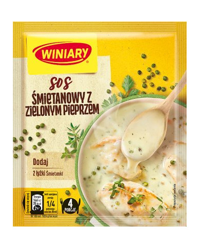 Winiary Sos Śmietanowy z Zielonym Pieprzem